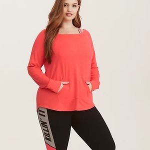 Torrid 1 French Terry Long Sleeve Active Sweatshirt